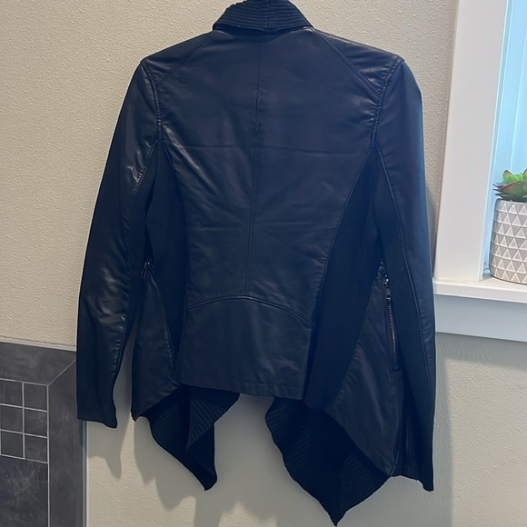 BlankNYC draped faux leather jacket - Picture 4 of 4